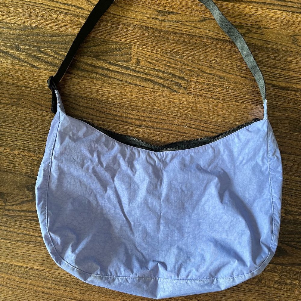 BAGGU Large Nylon Crescent - Bluebell